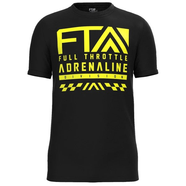 T-Shirt Full Throttle Premium pour Enfants Noir/Jaune