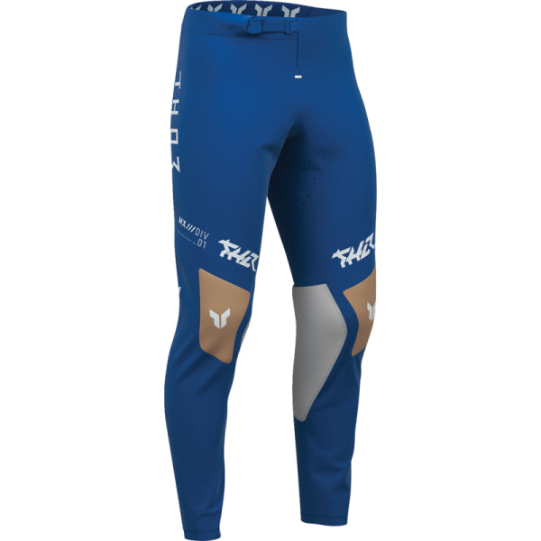 Pantalon de Motocross Sportmode Mind Control Thor Bleu, de profil