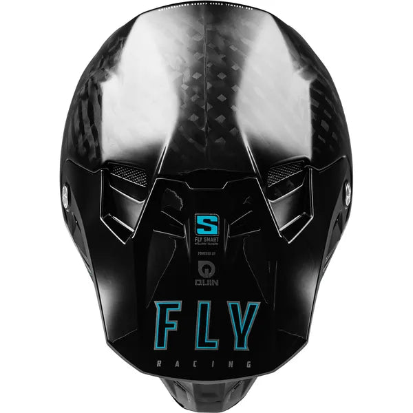 Casque de Motocross  Formula Carbon Noir, Dessus