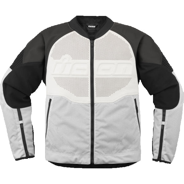 Manteau de Moto Overload 3 En cuir Blanc