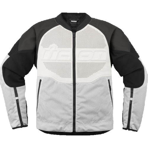 Manteau de Moto Overload 3 En cuir Blanc