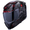 Casque Intégral de Moto Icon Noir, de face