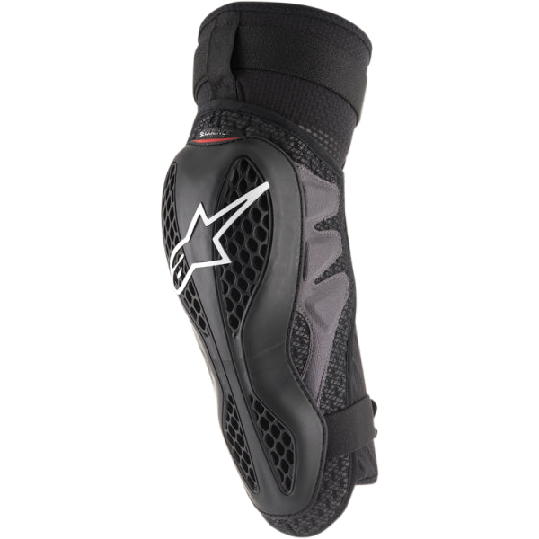 Protège-Genoux de Motocross Sequence Alpinestars noir, de face
