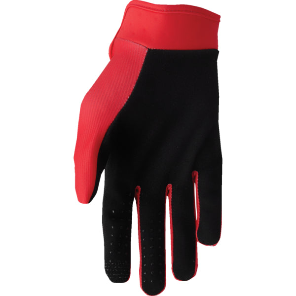 Gants de Motocross Launchmode Split Junior Thor Rouge/Noir, paume