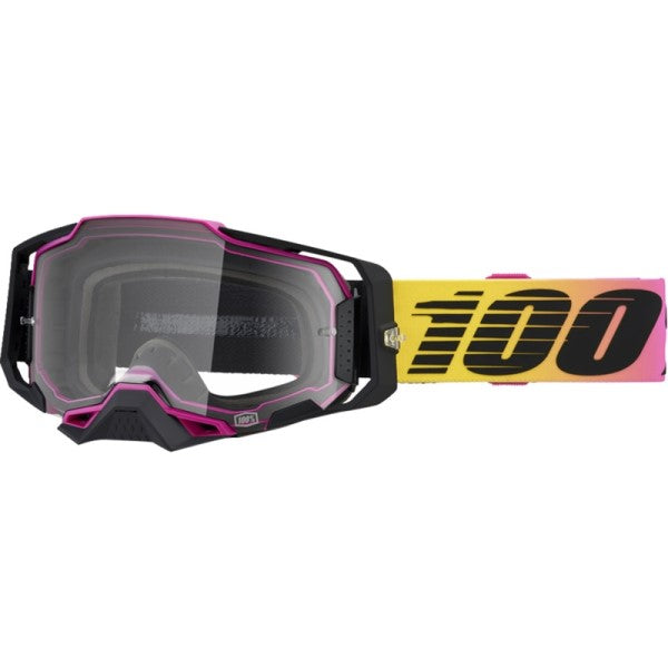 Lunettes de Motocross Armega à Lentille Claire Mauve