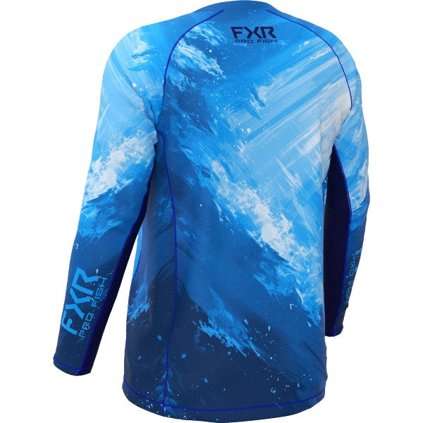 Chandail Derby Swell Air UPF Bleu de dos