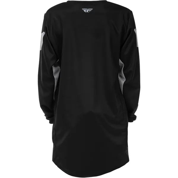 Chandail de Motocross Kinetic Junior/fly/noir gris, de dos