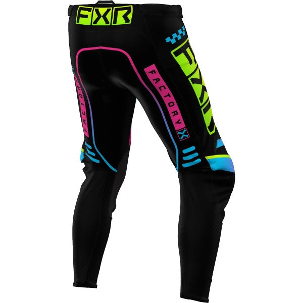 Pantalon de Motocross Podium Gladiator Noir/Multicolore de derrière