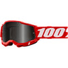 Lunettes de Motocross Accuri 2 Sand Lentille Fumée 100% Rouge