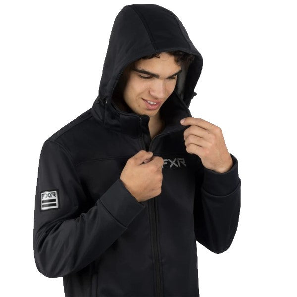 Manteau Softshell Renegade Noir Capuche