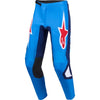 Pantalon de Motocross Fluid Grid Bleu/Rouge de face
