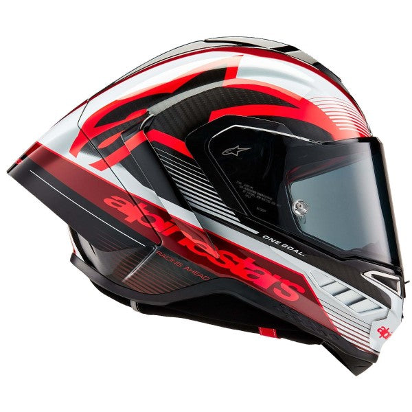 Casque Intégral de Moto Supertech R10 Team Noir/Blanc/Rouge de gauche