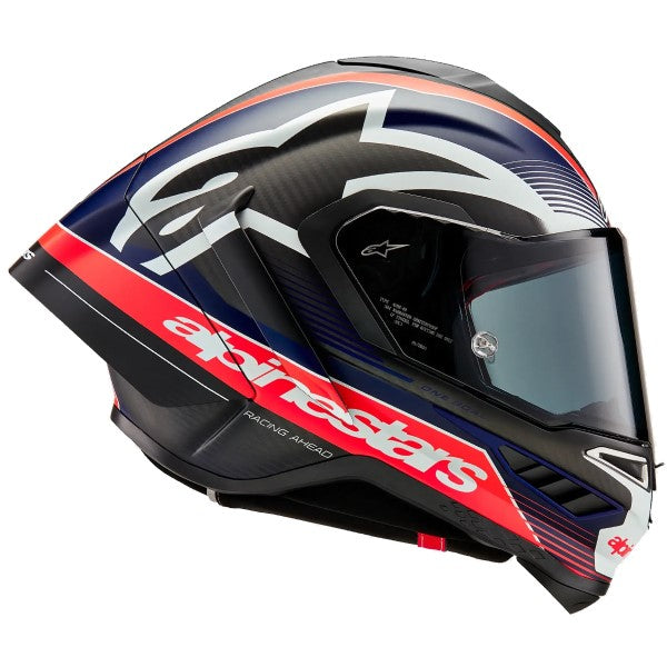 Casque Intégral de Moto Supertech R10 Team Bleu/Blanc/Rouge de gauche