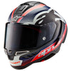 Casque Intégral de Moto Supertech R10 Team Bleu/Blanc/Rouge incliné de droite