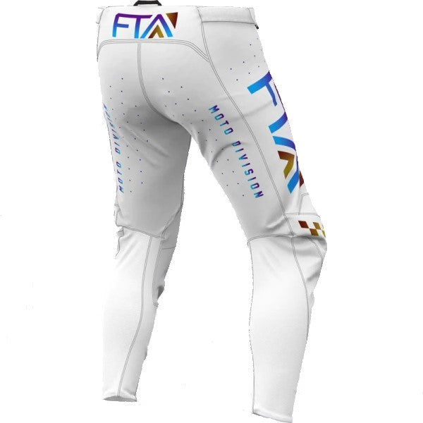 Pantalon de Motocross Stylz-Flo Blanc/Mauve Dos