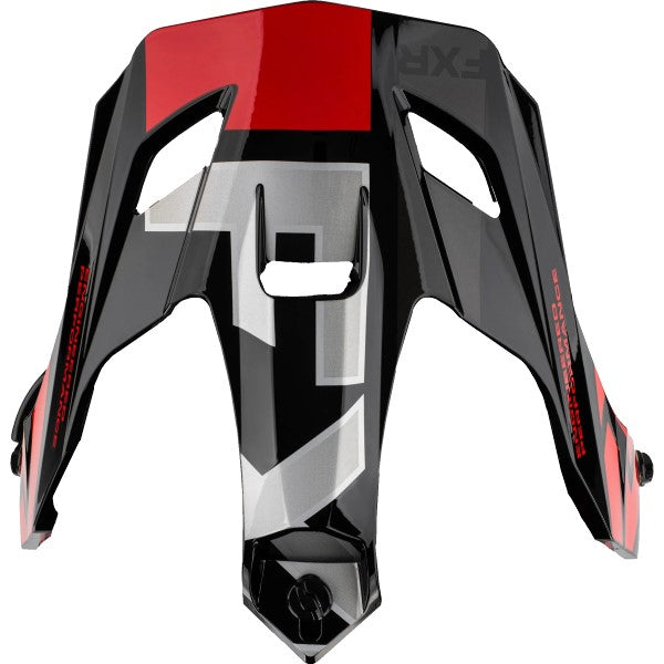 Palette de Motocross Torque X Evo Noir/Rouge de dessus