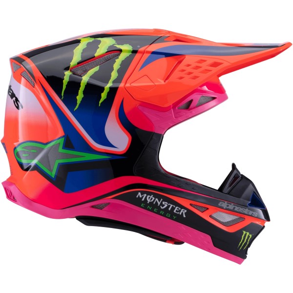 Casque de Motocross Supertech M10 Deegan Multicolore de gauche
