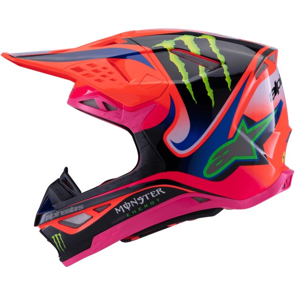 Casque de Motocross Supertech M10 Deegan Multicolore de droite