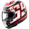 Casque Intégral de Moto Corsair-X Graphique Noir/Rouge incliné de droite