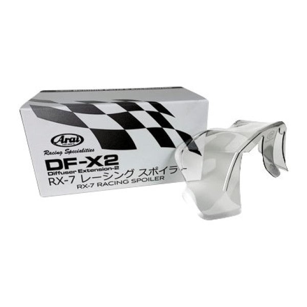 Aile Diffuseur Aftermarket Nakagami GP2 – Pour Arai RX-7X, RX-7V, Corsair-X, ABS Noir