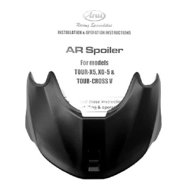 Aileron pour Casque de Moto XD-5 BC/Arai/noir