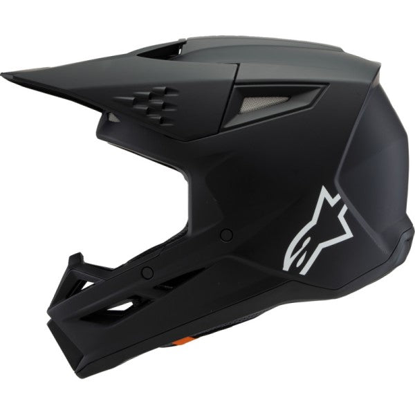 Casque de Motocross Supertech M3 Solid Junior Noir Mat de droite