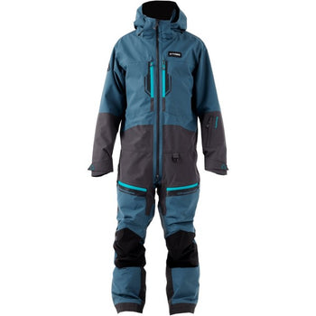 Ensemble de Motoneige Tiro V3 Bleu/Gris de face