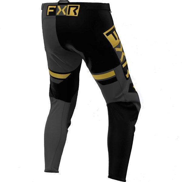 Pantalon de Motocross Podium Pro Battalion MX/ Noir et gris, le côté arrière du pantalon