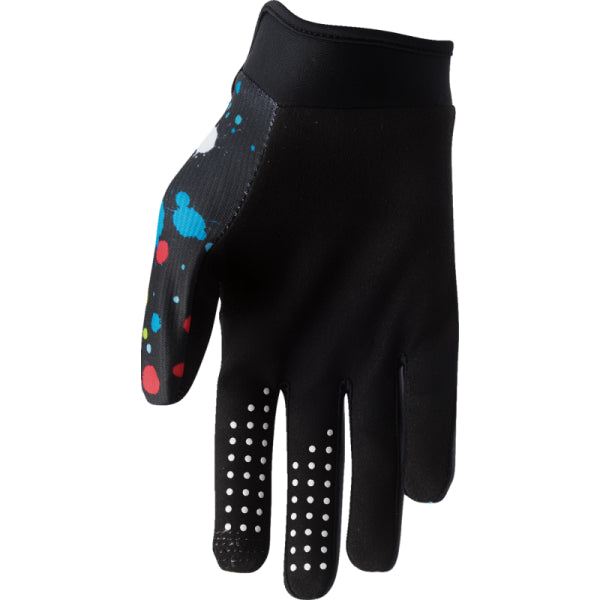 Gants de Motocross Launchmode Splat Junior Thor Noir/Multicolore, paume