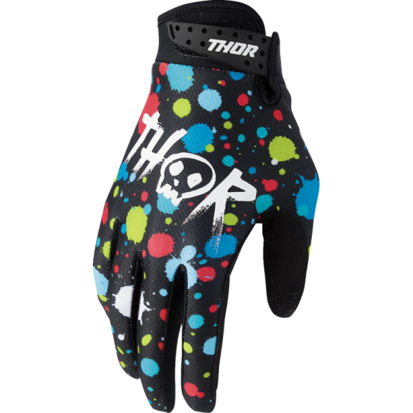 Gants de Motocross Launchmode Splat Junior Thor Noir/Multicolore