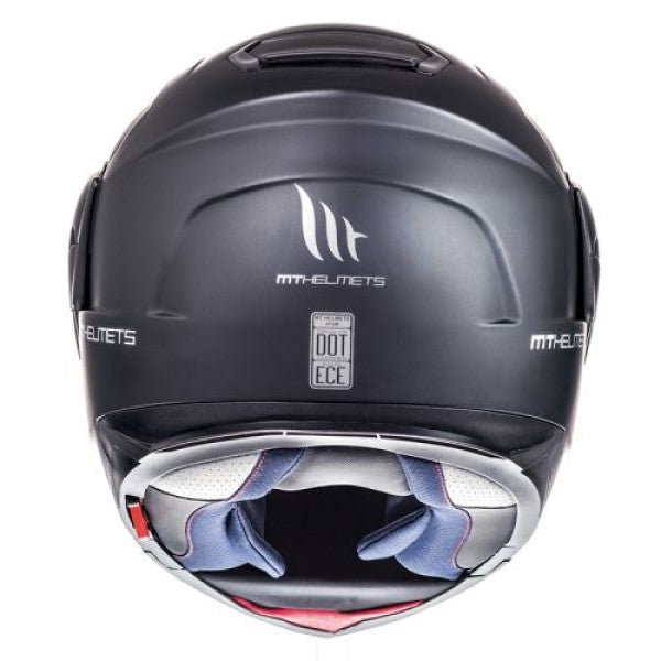 Casque Modulaire Atom SV Noir mat, Dos