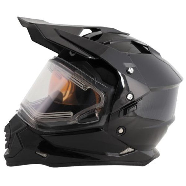 Casque de Snowcross Mode DS Noir Mat Visière électrique