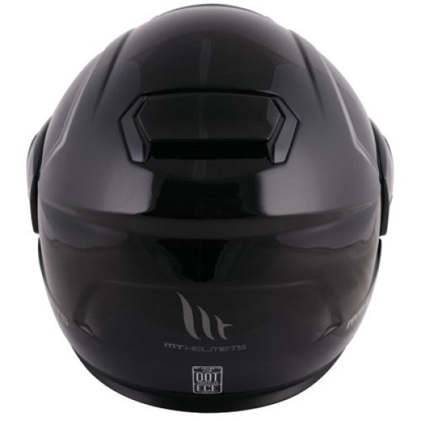 Casque Modulaire de Motoneige Atom SV Solid Visière Double Noir , Dos