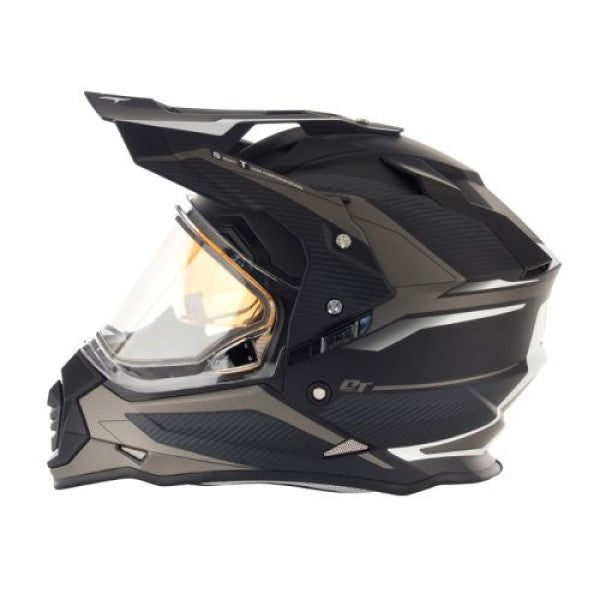 Casque de Snowcross Mode DS GT Visière Electrique Gris, côté gauche