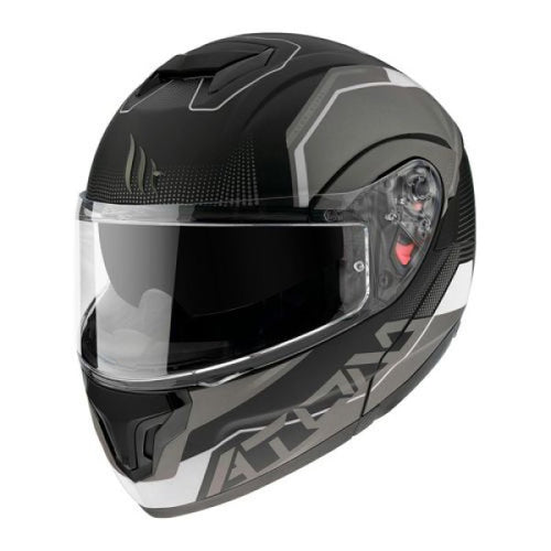 Casque Modulaire Atom SV Quark Gris, de face