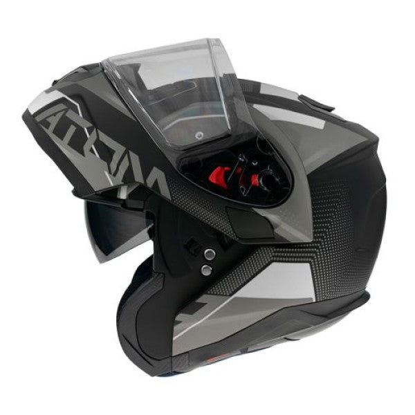 Casque Modulaire Atom SV Quark Noir/Gris, de côté