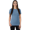 T-Shirt Elevate Premium Femme Bleu, de face