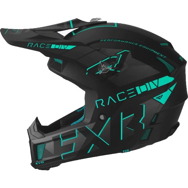 Casque de Snowcross Clutch Evo Noir/Vert Gauche