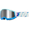 Lunettes de Motocross Accuri 2 à Lentille Miroir Bleu/Blanc