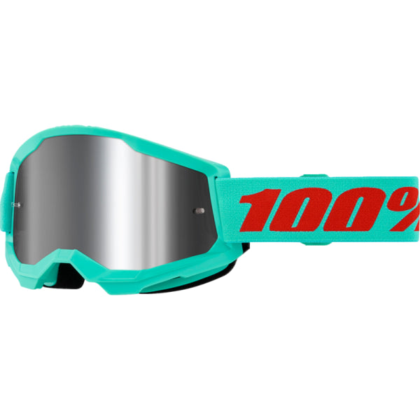 Lunettes de Motocross Strata 2 Lentille Miroir Turquoise