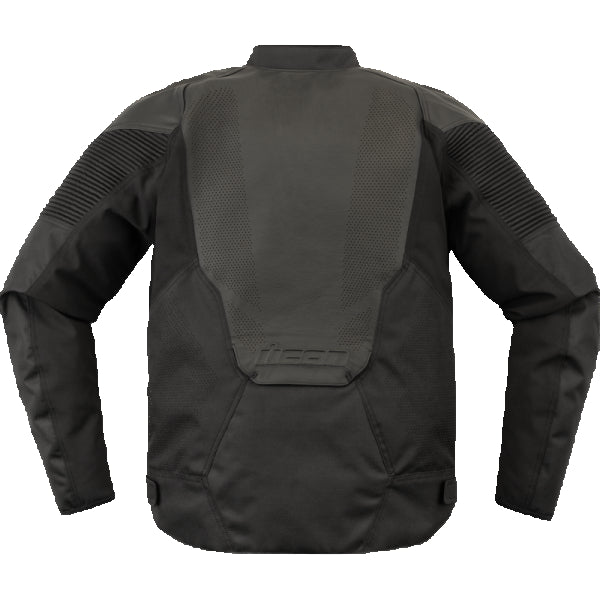 Manteau de Moto Overload 3 En cuir Noir, Dos