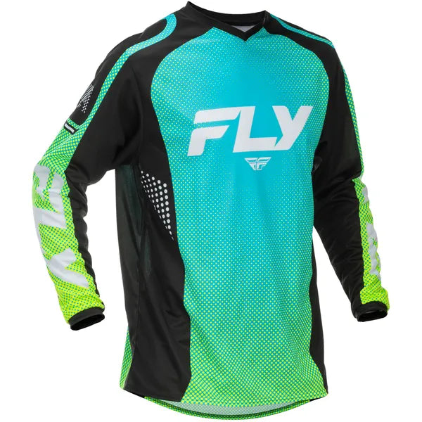 Chandail de Motocross F-16/fly/turquoise, de face