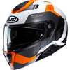 Casque Modulaire de Moto i91 Carst Gris/Orange incliné de droite