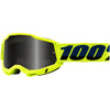 Lunettes de Motocross Accuri 2 Sand Lentille Fumée 100% Jaune