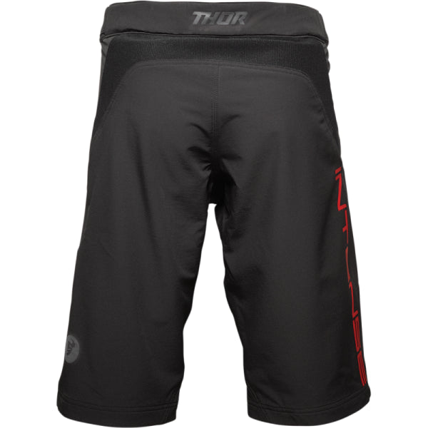 Shorts de Vélo Intense Thor Noir/Rouge, de dos