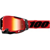 Lunettes de Motocross Racecraft 2 à Lentille Miroir Rouge