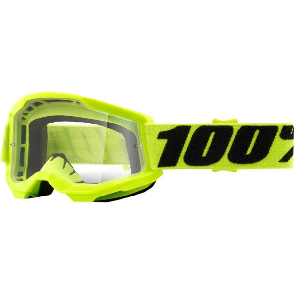 Lunettes de Motocross Strata 2 à Lentille Claire Junior 100% Jaune