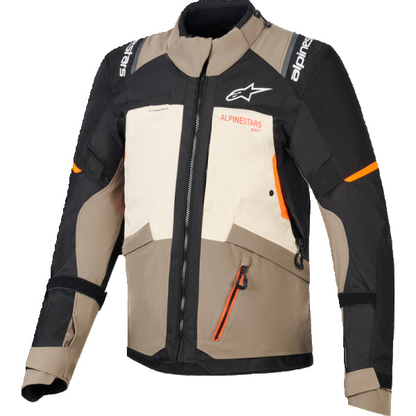 Manteau de Moto Andes V4 Drystar Brun, de face