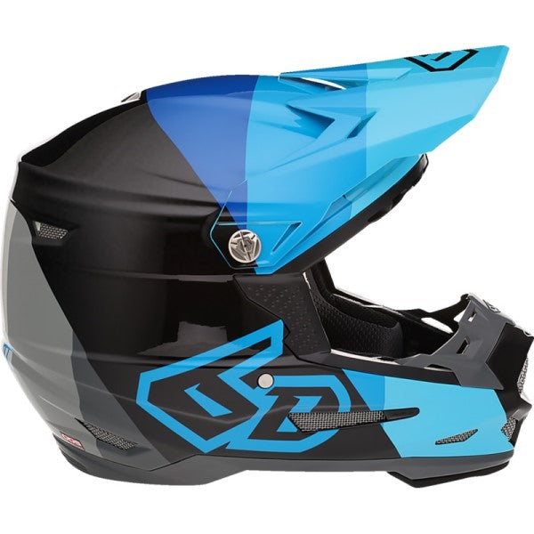 Casque de Motocross ATR-2 Range Junior Bleu de gauche