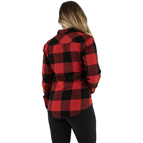 Chemise Flanelle Timber Femme Rouge Dos